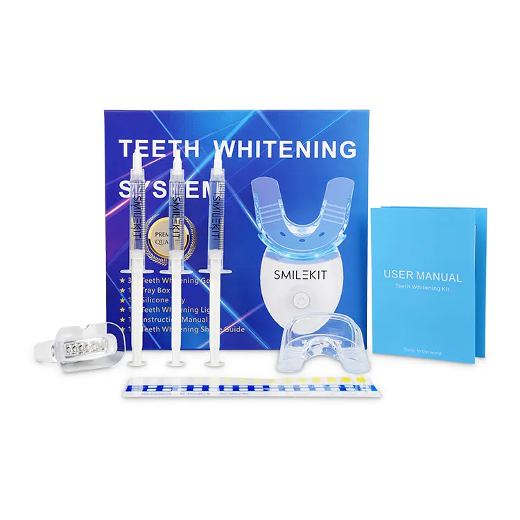 Oral Care Dental Bleaching System Whitening Lamp Bright White Smiles Teeth Whitening Kit with Own Logo