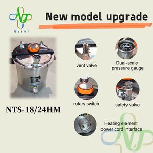 Autoclave Portátil Nathi Clase N Nuevo de 18L/24L con Acero Inoxidable 304 para Esterilización de Alimentos, Garantía de 2 Años - Product Image 3