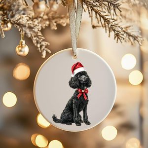 Ornements de Noël en forme de chien noir et doré pour la décoration de l'arbre de Noël - Product Image 4