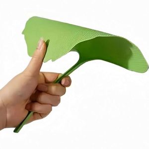 Custom LOGO Portable Ginkgo <b>Leaf</b> Shaped Hand Fan Lightweight Aesthetic Handheld Lucky Fans Outdoor Beach Picnic and Home Decor - Product Image 4