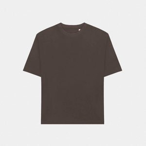 Vente en gros 230gsm T-shirt d'été à manches courtes en coton chocolat Jogging ample surdimensionné pour hommes Fitness Motif imprimé - Product Image 1
