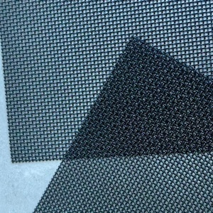 Moustiquaire de sécurité en treillis métallique tissé uni en acier inoxydable pour portes et fenêtres, anti-moustiques/insectes, avec pulvérisation électrostatique - Product Image 1