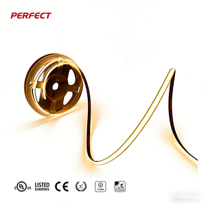 ไฟแถบ LED COB CRI สูง DC24V 384LED/เมตร 1000LM/เมตร แผงวงจรพิมพ์ 3/5 มม. 10W/เมตร ตัดได้ทุก 41.66 มม. 2700K-6500K ปรับความสว่างได้ ใช้ได้ทั้งในบ้านและเชิงพาณิชย์ - Product Image 1