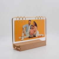 Calendrier de l'Avent de bureau personnalisé, supports vierges pour sublimation, cadre photo avec 7 feuilles de film PET
