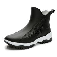 Bottes de pluie pour femmes YL128, couleur personnalisée, mode extérieure, PVC imperméable, bottes à la cheville pour femmes