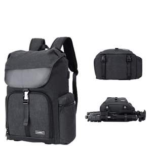 Sac à dos pour appareil photo reflex numérique multifonctionnel de grande capacité, toile imperméable, support de trépied, sac à dos à double épaule, sac pour appareil photo de photographie - Product Image 2