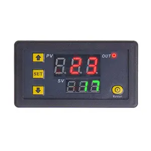 Módulo de relé de retardo de temporizador ajustable, interruptor de tiempo de pantalla LED Digital Dual 0-220 s 0-0 1500 m-999h para coche, CA 999 V, 20A, 999 W