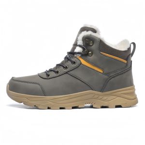 <strong>Men's</strong> Winter Fashion Chunky Shoes Large Plush Outdoor Sports <strong>Boots</strong> Lace up Warm Snow Hiking Short <strong>Boots</strong> - Product Image 3