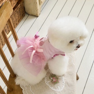 Vestido Tutú con Estampado de Cerezas para Mascotas, Falda de Tul Suave, Adorable <span class=keywords><strong>Disfraz</strong></span> de Fruta para Cachorros y Gatitos, Vestido para Fiestas y Cumpleaños - Product Image 3