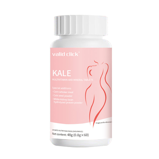 OEM Kale Multivitamin Mineral Tablets Improve Digestion Protect Bone Health Rich Nutrient Dietary Supplement for Adult Body Care