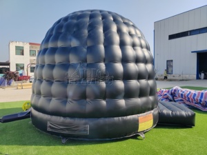 Casa <span class=keywords><strong>de</strong></span> Brinco Inflable Comercial Negra <span class=keywords><strong>de</strong></span> PVC, Castillo Inflable Tipo Iglú para Alquiler <span class=keywords><strong>de</strong></span> Eventos, Fiestas al Aire Libre, Jardín, Carnaval - Product Image 4