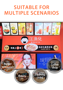 A1 A2 A3 A4 10mm <strong>LED</strong> <strong>Light</strong> <strong>Box</strong> - Aluminum Frame Tempered Glass Slim Advertising Poster Frame - CE Certified - Product Image 2