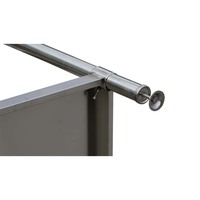 Table de travail en acier inoxydable de haute qualité à double couche, 2 niveaux avec étagère de rangement, comptoir de préparation alimentaire pour restaurant