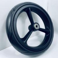 Roue en plastique Benz de 8 pouces à 3 branches avec roulement à billes pour chariot à main
