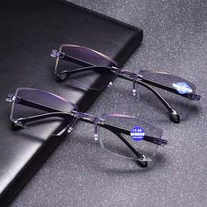 Lunettes de lecture multifocales progressives pour hommes et femmes, anti-lumière bleue, ultra-légères, avec découpe diamant, vente en gros - Product Image 1