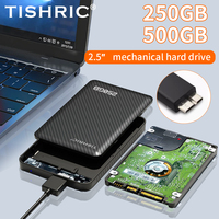 TISHRIC-Disque Dur Externe Portable Mécanique de 500 Go, 2.5 Pouces, 16m, 7mm, 5400 RPM, pour Ordinateur Portable
