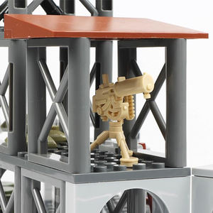 Kits de construcción de modelos de Base militar del ejército <span class=keywords><strong>WW2</strong></span>, juguetes para niños, Mini suministros militares del Ejército, armas, juegos de bloques de construcción de plástico para niños - Product Image 2