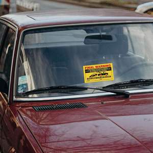 Pegatinas de infracción de estacionamiento con usted ha estacionado en un área de estacionamiento privado Vehículo de infracción estacionado legalmente difícil de quitar - Product Image 4