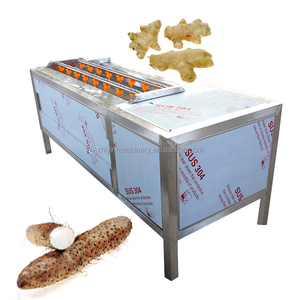 Aardappel Wassen Dunschiller Wortel Groente Wassen Peeling Verwerkingsmachines Zoete Aardappel Gember Radijs Lotus Wortelschiller Apparatuur - Product Image 2