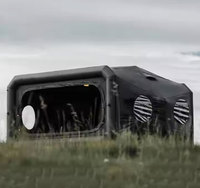 Tente Capsule Spatiale Gonflable en Oxford - Abri Extérieur Durable Quatre Saisons Imperméable à Ouverture Automatique Rapide pour le Camping