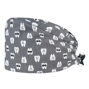 Gorro Quirúrgico Ajustable Unisex con Banda Absorbente de Sudor y Botones para Enfermeras - Product Image 6