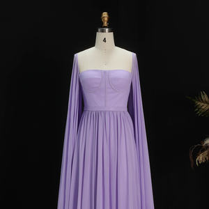 Sharon Said SF076 Elegante Abito da Sera Giallo Limone Stile Dubai <span class=keywords><strong>con</strong></span> Maniche a Mantella, Abito da Sposa per Donna, <span class=keywords><strong>Vestito</strong></span> da Cerimonia, Non Disponibile - Product Image 2