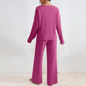 Conjunto de Pantalones Anchos Holgados para Mujer, Otoño/Invierno 2026, Ropa Deportiva Informal de Manga Larga, Conjunto de Dos Piezas para el Trabajo - Product Image 5