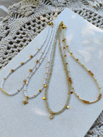 Nouveautés Collier ras du cou en cristal personnalisé de haute qualité pour l'hiver, avec un charme délicat en argent