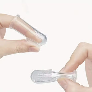 فرشاة إصبع من السيليكون لينة قابلة للتحلل من المصنع للبيع بالجملة ، فرشاة أسنان للحيوانات الأليفة والكلاب والقطط لتنظيف الأسنان - Product Image 4