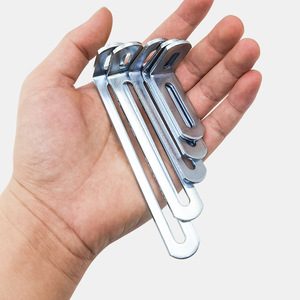 Clever Home Furnishings And Hardware Long Hole Corner <b>Bracket</b> Cold Rolled Steel 90 Degree L Shape <b>Shelf</b> Support Connector - Product Image 2