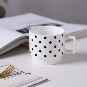 Nueva Taza de Porcelana Apilable Estilo Hepburn, Diseño Nórdico Minimalista, Hecha a Mano, Colores Personalizables, Regalos Empresariales - Product Image 4