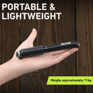 Bomba de Bicicleta Portátil de Aleación de Aluminio BOMB, Mini Bomba para Bicicleta de Montaña con Adaptador de Válvula - Product Image 5