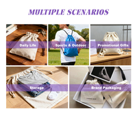 Sac à poussière en satin personnalisé avec logo, pochette à bijoux de boutique, accessoire de marketing personnalisé, petit sac de rangement en tissu