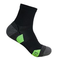 Chaussettes de course en nylon personnalisées, impression numérique, antidérapantes, unisexes, tricotées, absorbant la transpiration, chaussettes de sport d'extérieur
