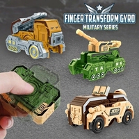 Nouveau Gyroscope Militaire Déformable pour Décompression, Jouet de Rotation des Doigts en Forme de Char, Jeep, Missile, Voiture