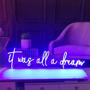 ออกแบบฟรีมันคือทั้งหมดในฝันป้ายไฟนีออน LED สัญลักษณ์นีออนแบบกำหนดเองสำหรับงานวันเกิดปาร์ตี้ป้ายไฟ LED นีออน - Product Image 1