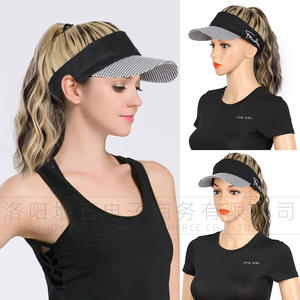 Petite perruque bouclée en fibre synthétique haute température pour femmes, style pied-de-poule <span class=keywords><strong>Afro</strong></span> Dreadlock avec dentelle transparente pour chapeau de baseball - Product Image 4