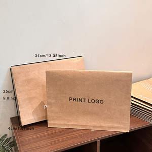 Petites commandes de logo personnel imprimé acceptable sur enveloppes en papier kraft sacs à vêtements personnalisés pour jupes de bébé - Product Image 5