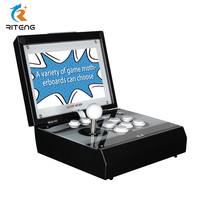 Offre Spéciale 10.1 pouces LCD vidéo Mini Arcade Machine Portable 8000 Console de jeu avec 1 an de garantie anglais langue métal matériel