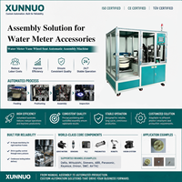 Mesin Perakitan Otomatis Dudukan Roda Vane Meter Air XUNNUO yang Dapat Disesuaikan dengan Sistem Penggerak Motor Delta PLC