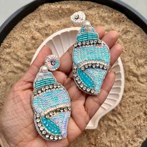 Pendientes Colgantes de Estilo Boho Hechos a Mano con Cuentas, Joyería Étnica de Moda para Mujer - Product Image 1