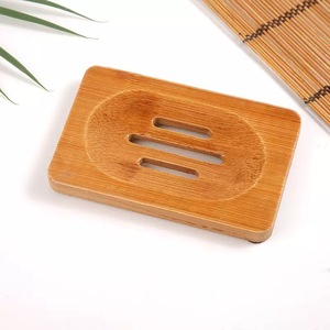 Bamboo <b>Soap</b> Dish Rectangle Solid Wood Draining <b>Soap</b> Holder Japanese Style Bathroom Toilet Use - Product Image 2