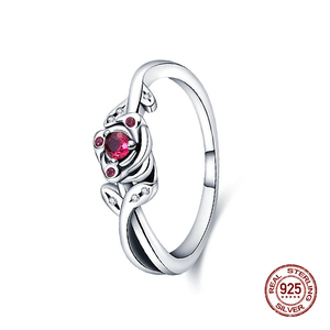 Anello Principessa in Argento 925, Set di Anelli Combinati Sole e Luna, Gioielli per Coppie, Regalo di Fidanzamento e Compleanno, Gioielli di Tendenza - Product Image 3