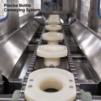 Machine automatique de lavage, remplissage et bouchage de bouteilles d'eau de 3,5 gallons pour ligne d'embouteillage d'eau pure et minérale en usine