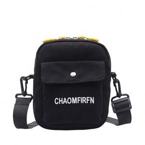 Bolsa de mensajero personalizada, riñonera deportiva de lona, bolso de un solo hombro para niñas - Product Image 1