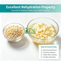 ZEAL BIOTECH Granulés d'ail lyophilisés 5mm 100% Naturels Étiquette Nettoyante Sans Additifs Réhydratables 24 Mois Assaisonnement Alimentaire