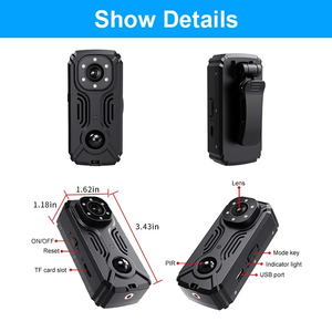 Videocámara en <span class=keywords><strong>miniatura</strong></span> DVR con visión nocturna, cámara de cuerpo de bolsillo, cámara PIR para bicicleta, cámara web DV deportiva, <span class=keywords><strong>Wifi</strong></span>, grabación de vídeo, minicámara - Product Image 6