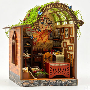 Kit de Casa en Miniatura DIY, Edificios en Miniatura, Biblioteca Vintage, Laboratorio de Ciencias, Rompecabezas 3D de Madera, Juguete de Regalo - Product Image 2