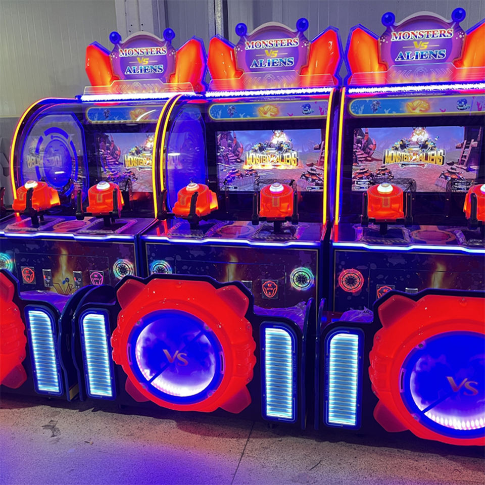 Monsters VS Aliens Arcade Shooting Game Ball Game Coin Operated Machine ...