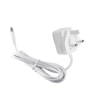 UK Plug White Black Wall Charger Adaptor 5V 1A 2A power adapters for Network TV switches